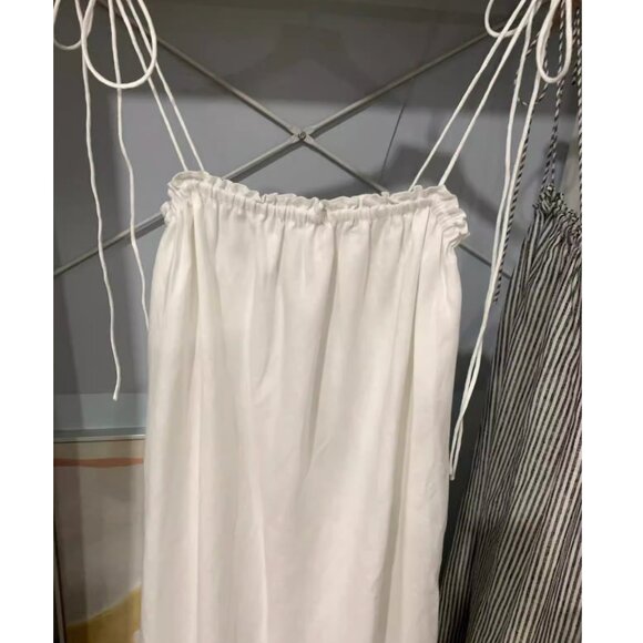 NWT Reformation Janet Linen Midi Dress Small White - Picture 7 of 8